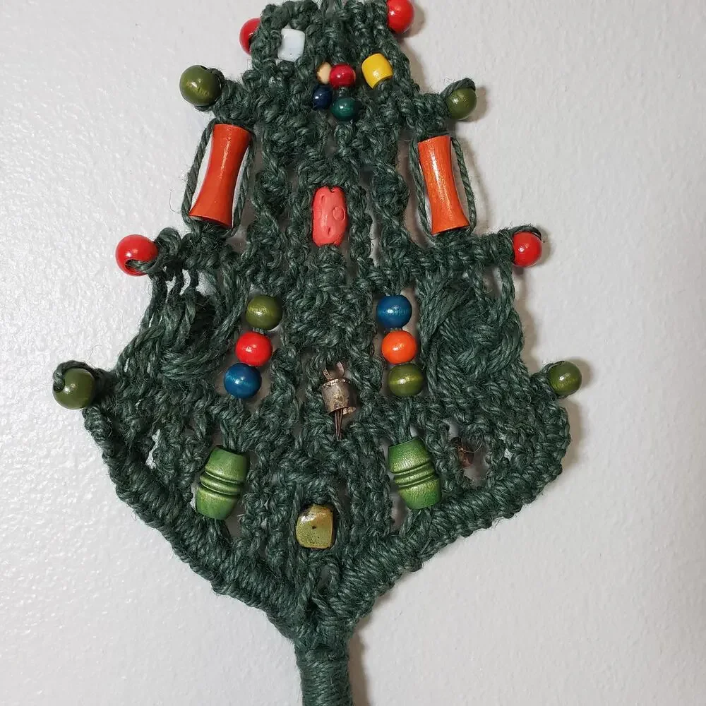 Handmade vintage macrame